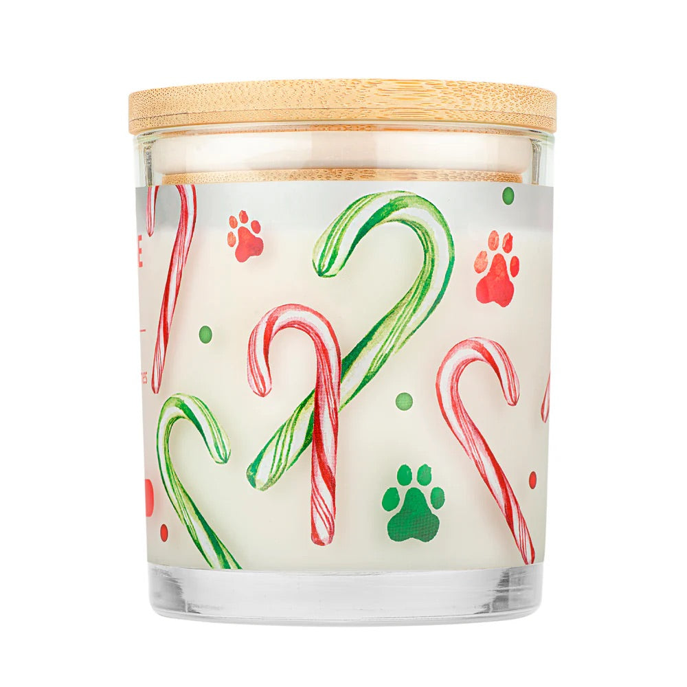 9oz candle, candy cane