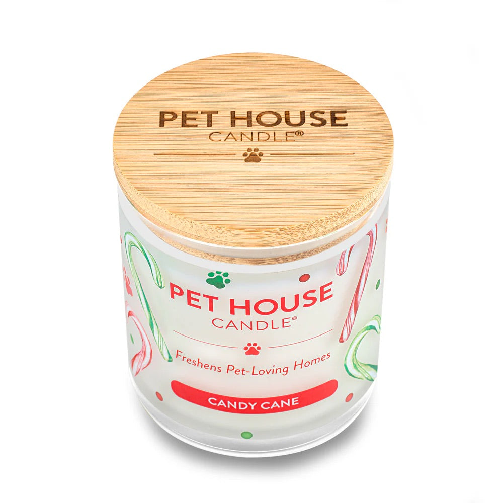 9oz candle, candy cane
