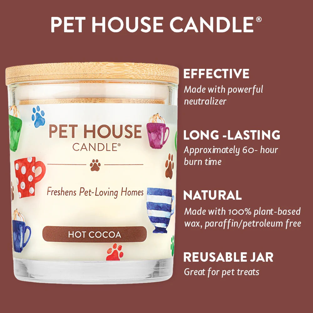 9oz candle, hot cocoa