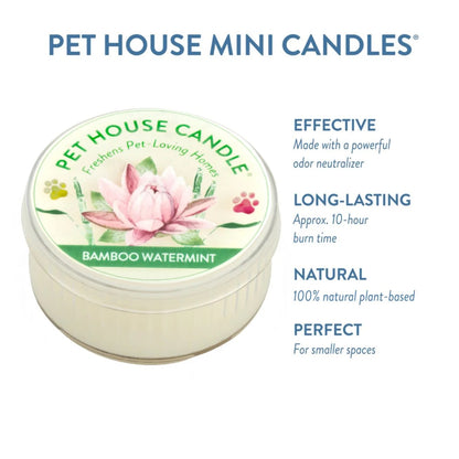 Mini Candle, Bamboo Watermint