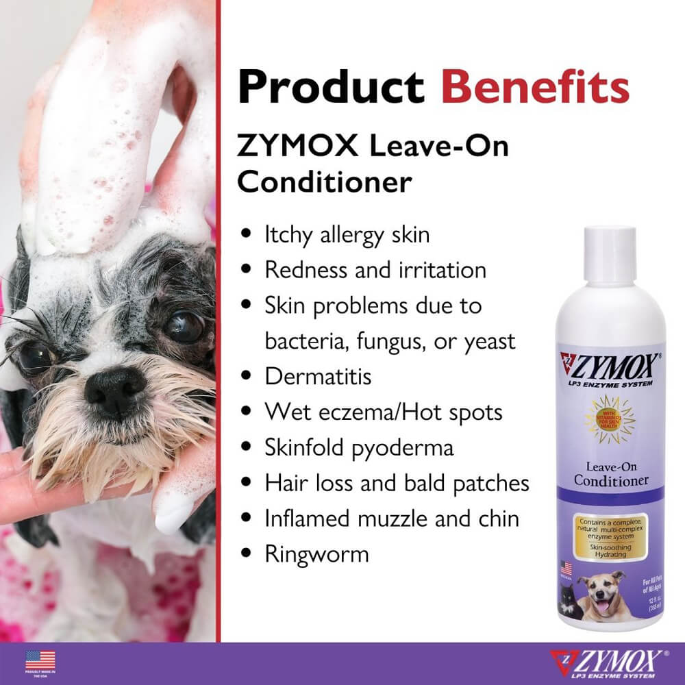 zymox leave-on conditioner, 12 oz