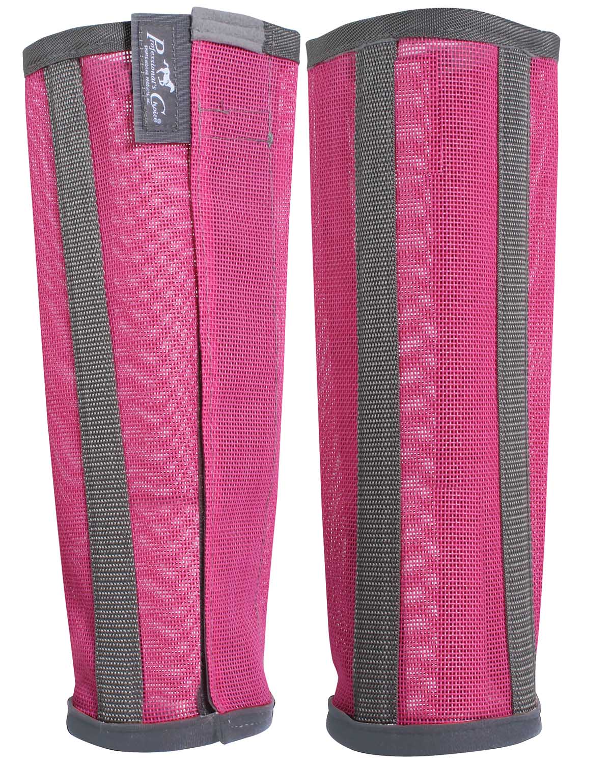 professional's choice deluxe fly boots 4 pack, medium, pink