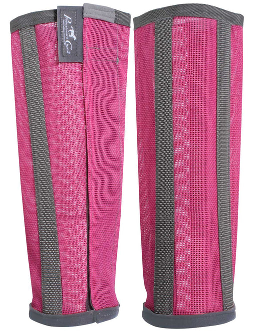 Professional's Choice Deluxe Fly Boots 4 pack, Medium, Pink