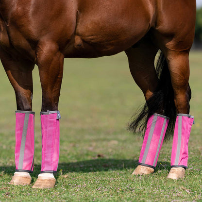 Professional's Choice Deluxe Fly Boots 4 pack, Large, Pink