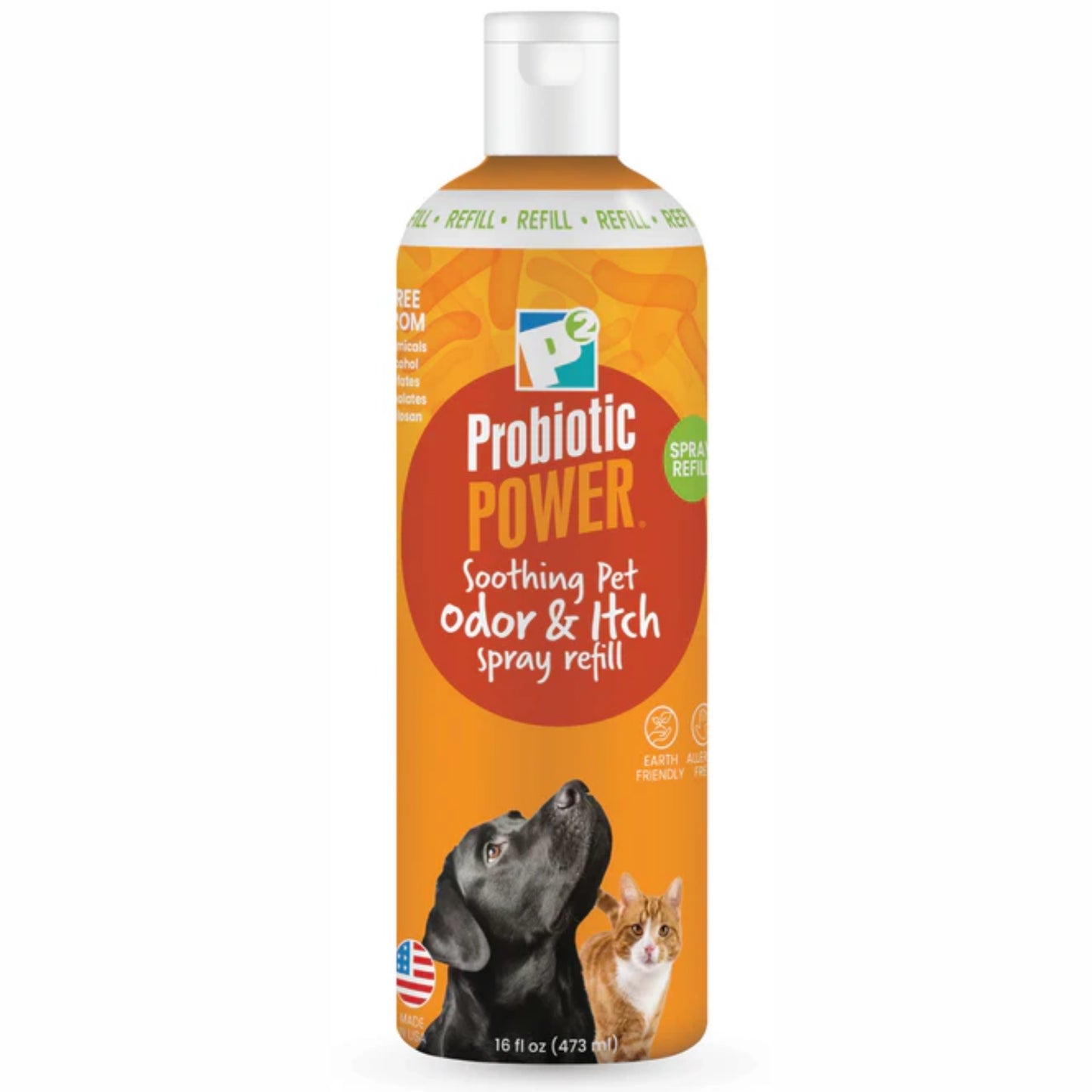 probiotic power pet odor & itch refill 16 oz