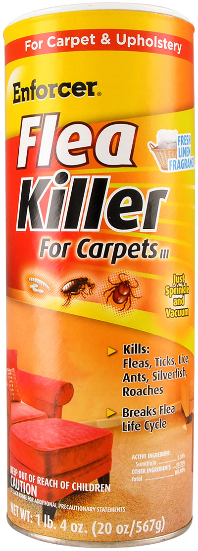**enforcer flea killer for carpets island rain powder 20oz can