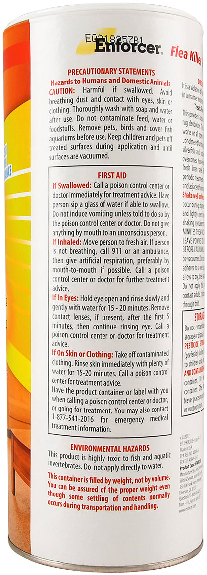 **enforcer flea killer for carpets island rain powder 20oz can