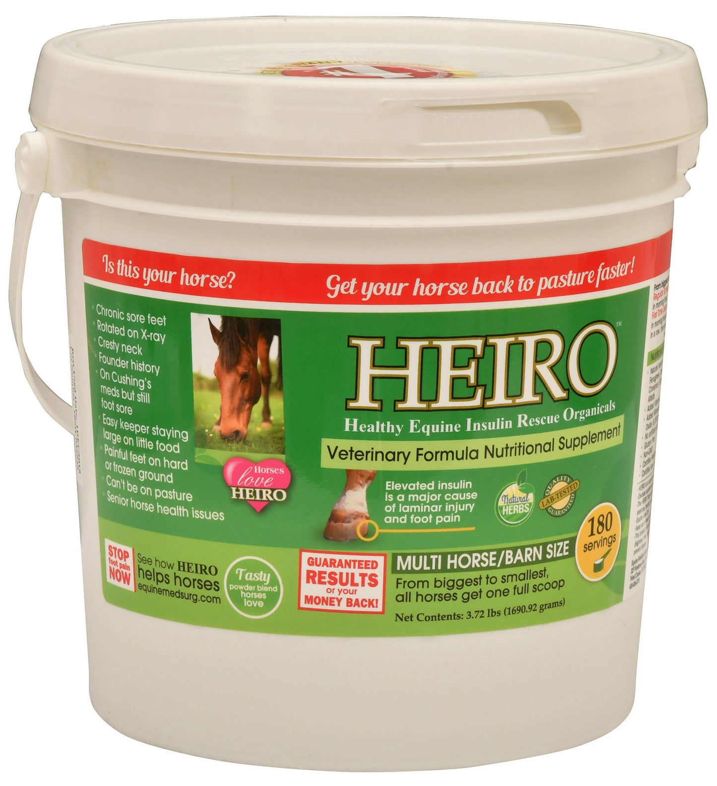 heiro equine insulin resistance supplement, 3.72 lb