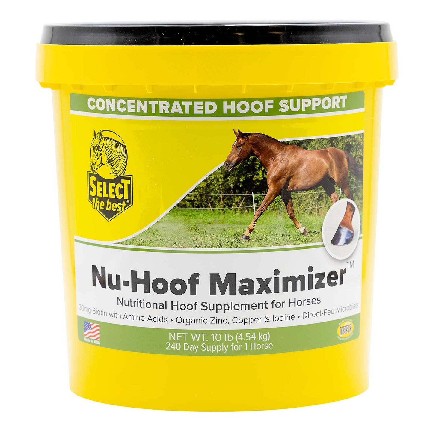 nu-hoof maximizer hoof supplement, 10 lb