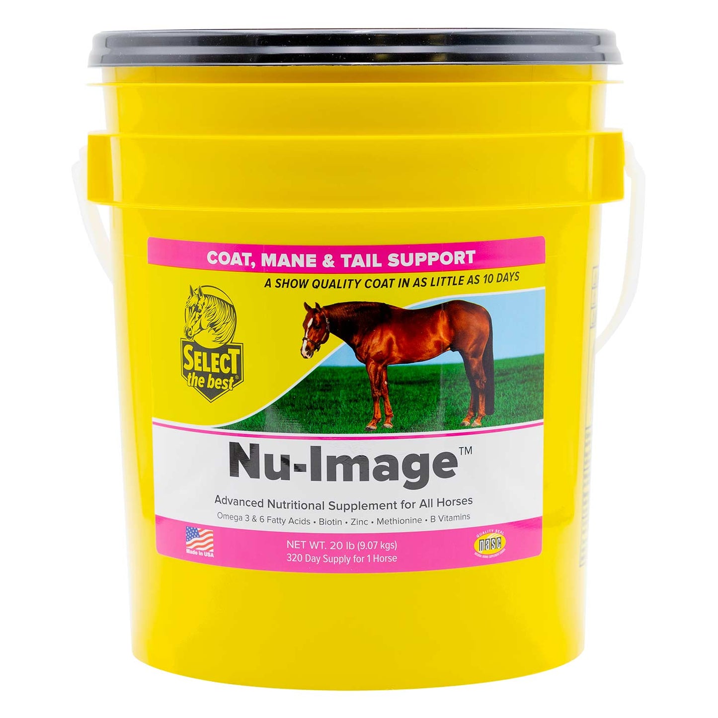 nu-image coat, mane & tail supplement, 20 lb