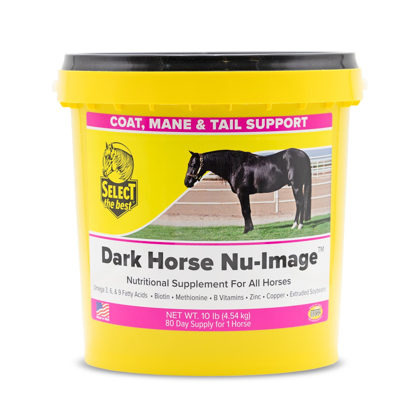 dark horse nu-image coat, mane & tail supplement, 10 lb