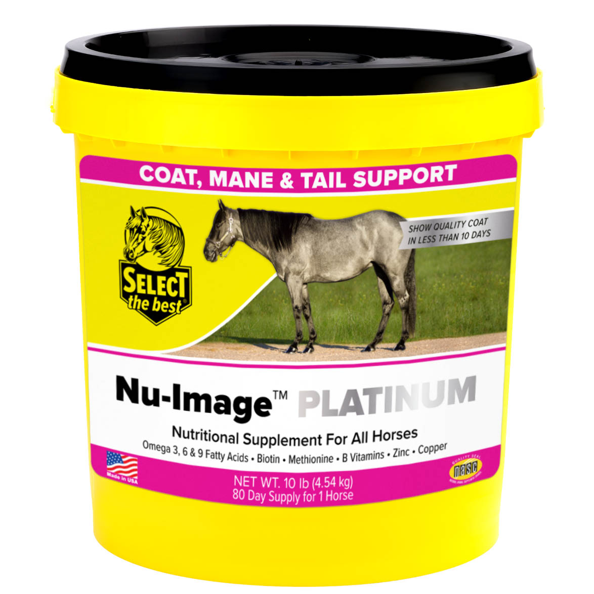 nu-image platinum coat, mane & tail supplement, 10 lb