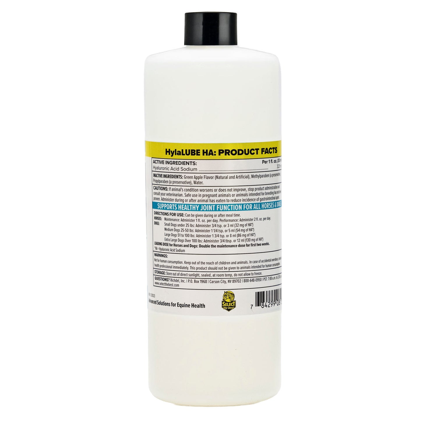 hylalube hyaluronic acid joint supplement, 32 oz