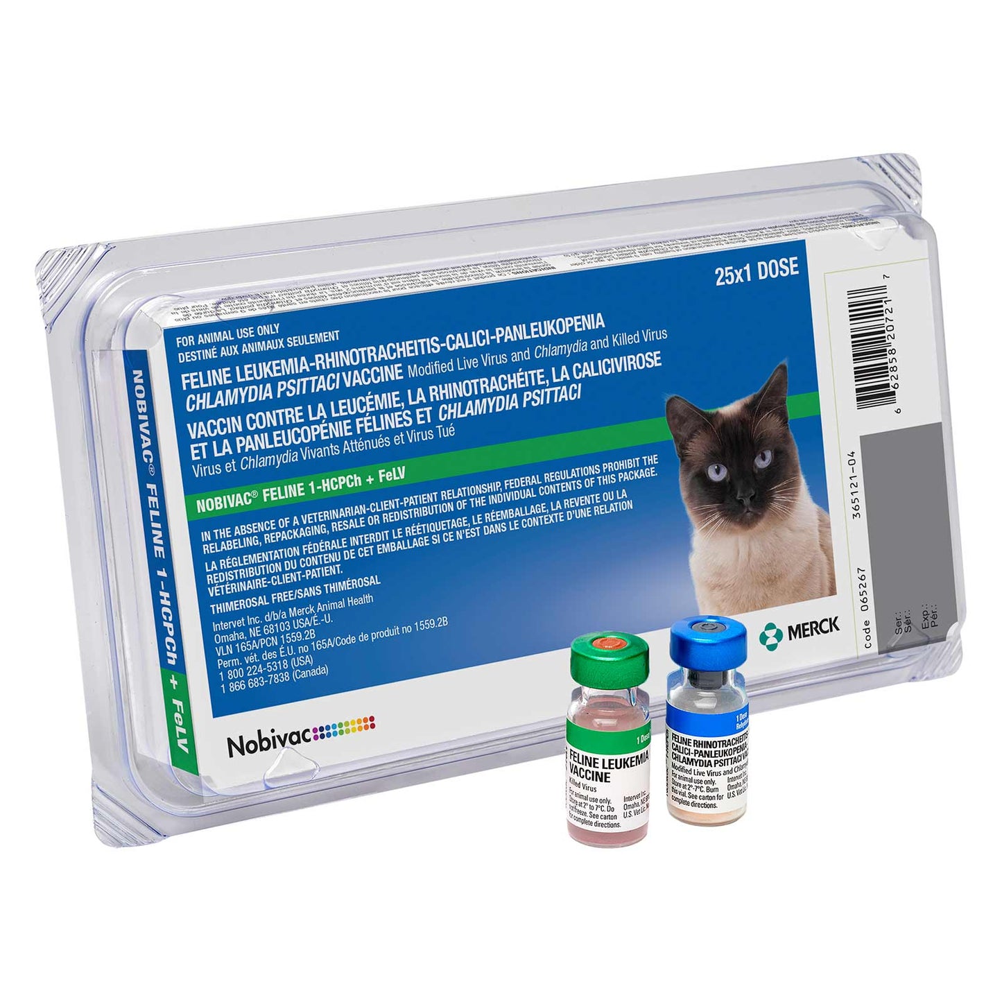 nobivac feline 1-hcpch+felv - 25 s/d