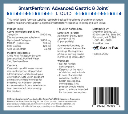 SmartEquine SmartPerform Advanced Gastric & Joint Liquid, 64oz