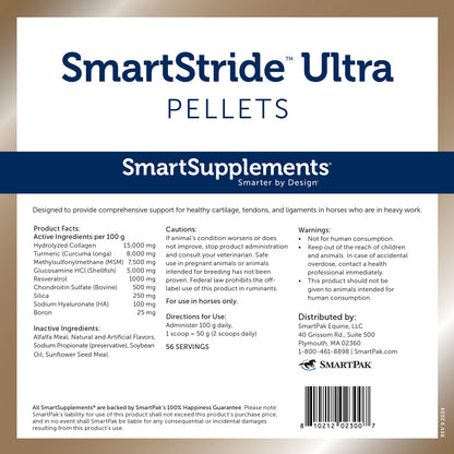 SmartEquine SmartStride Ultra Pellets, 12.4lb Bag