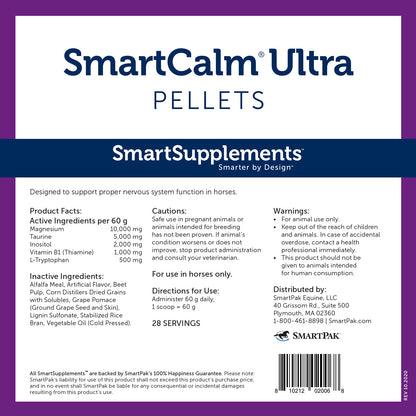 SmartEquine SmartCalm Ultra Pellets, 3.7lbs