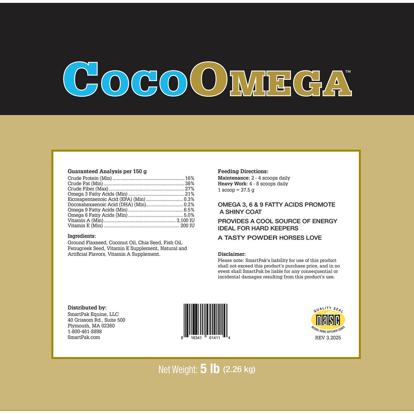 uckele cocoomega, 5lbs
