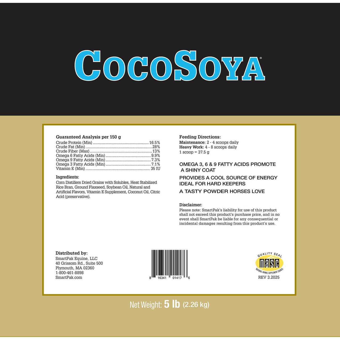 cocosoya granular, 5lbs
