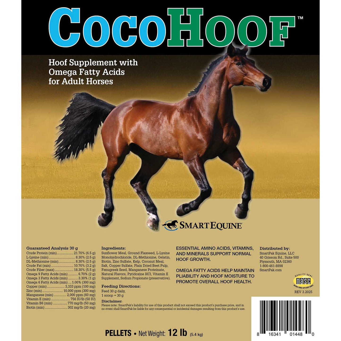 uckele cocohoof pellets, 12lbs