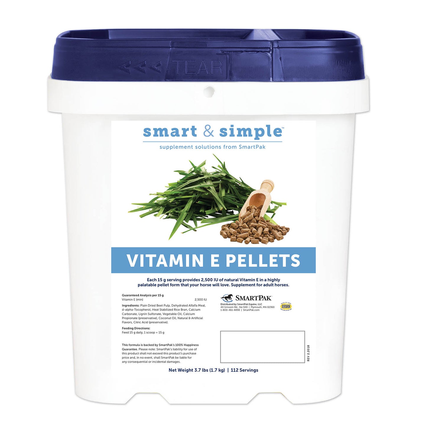 smartequine smart & simple vitamin e pellets, 3.7lbs
