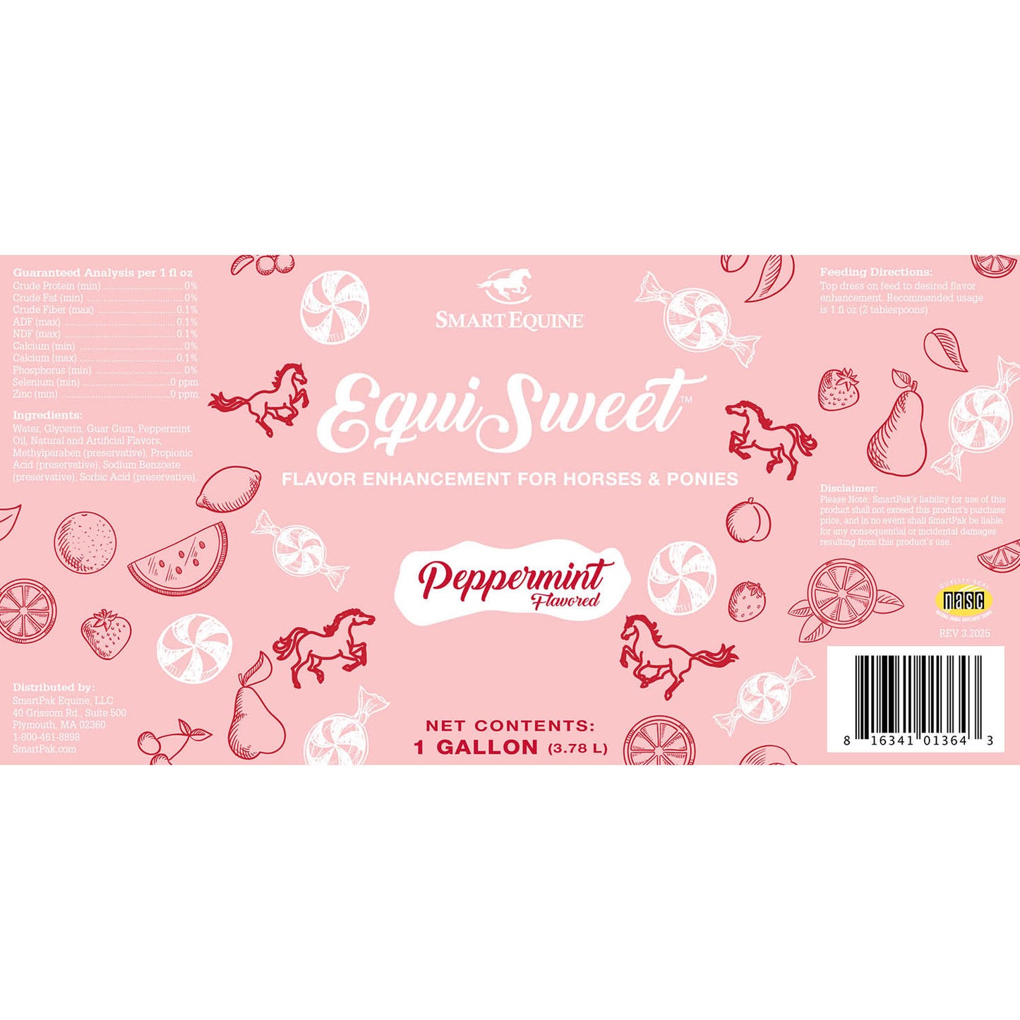 uckele equi sweet - peppermint, gallon