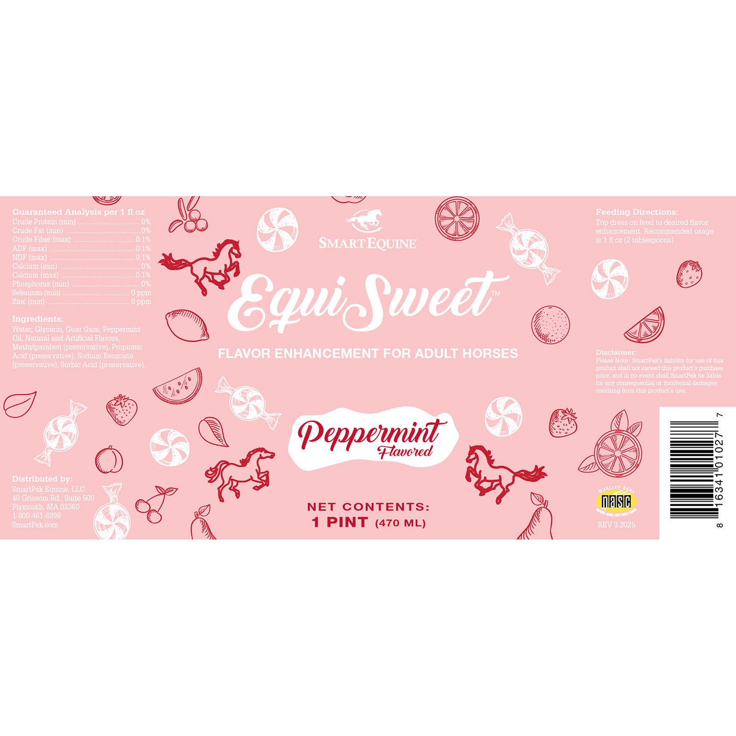 uckele equi sweet - peppermint, pint