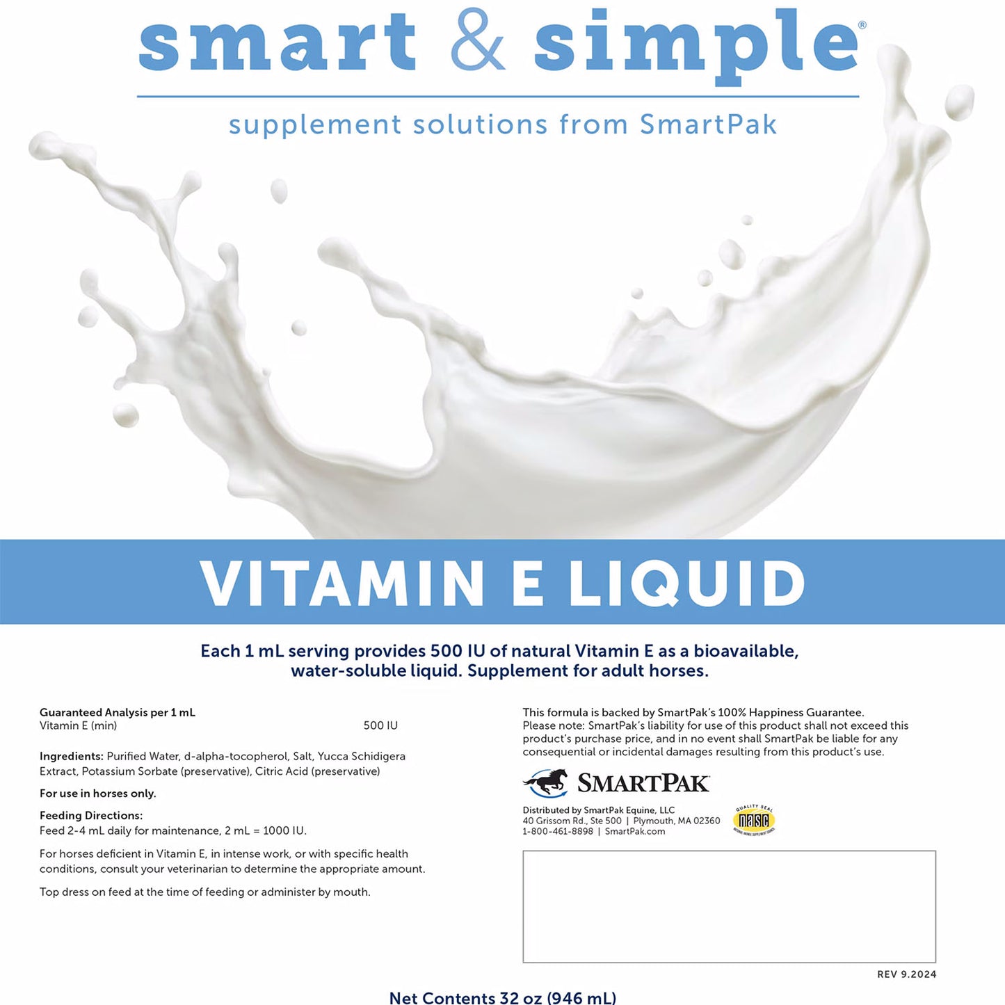 smart & simple® vitamin e liquid - 56 liquidpaks