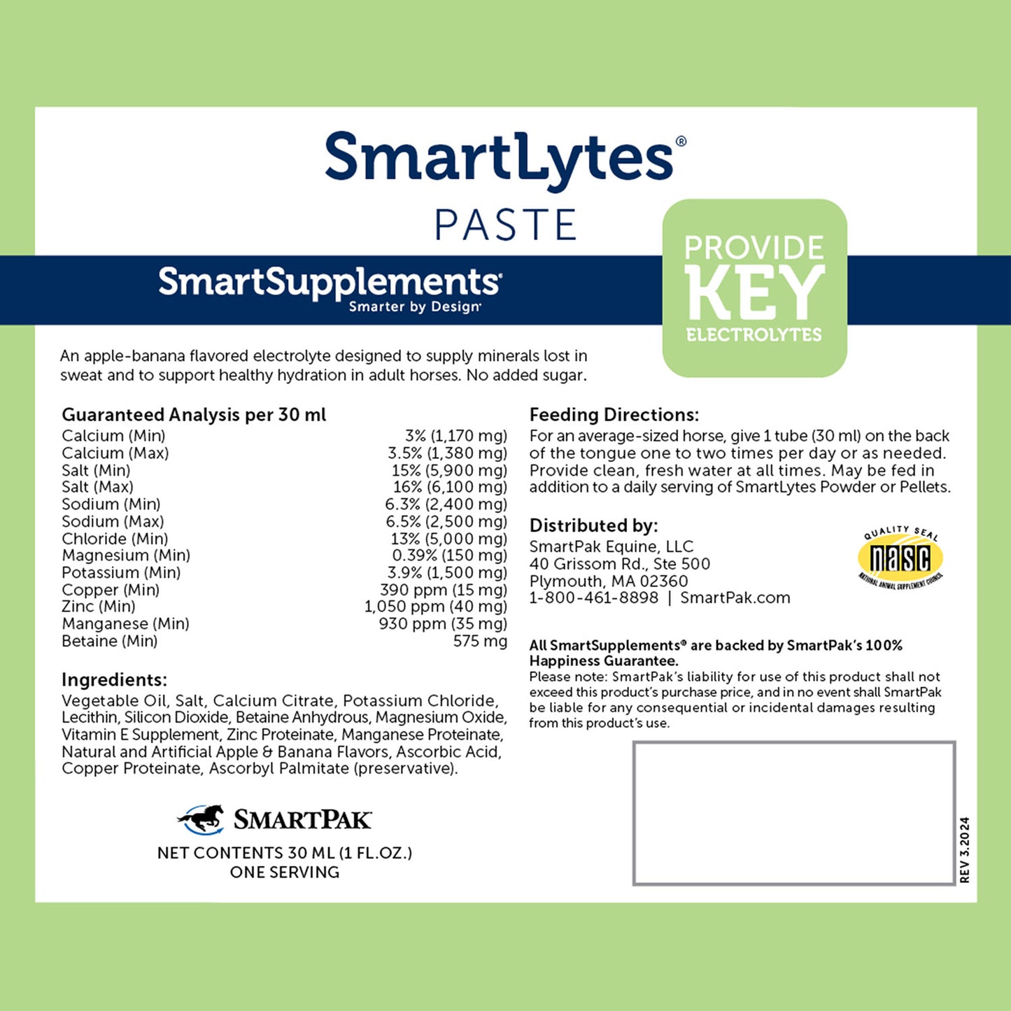 smartequine smartlytes paste