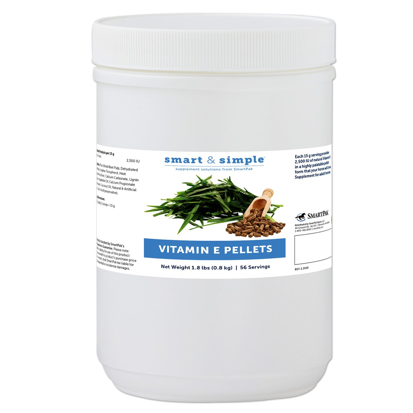 smartequine smart & simple vitamin e pellets, 1.8lbs