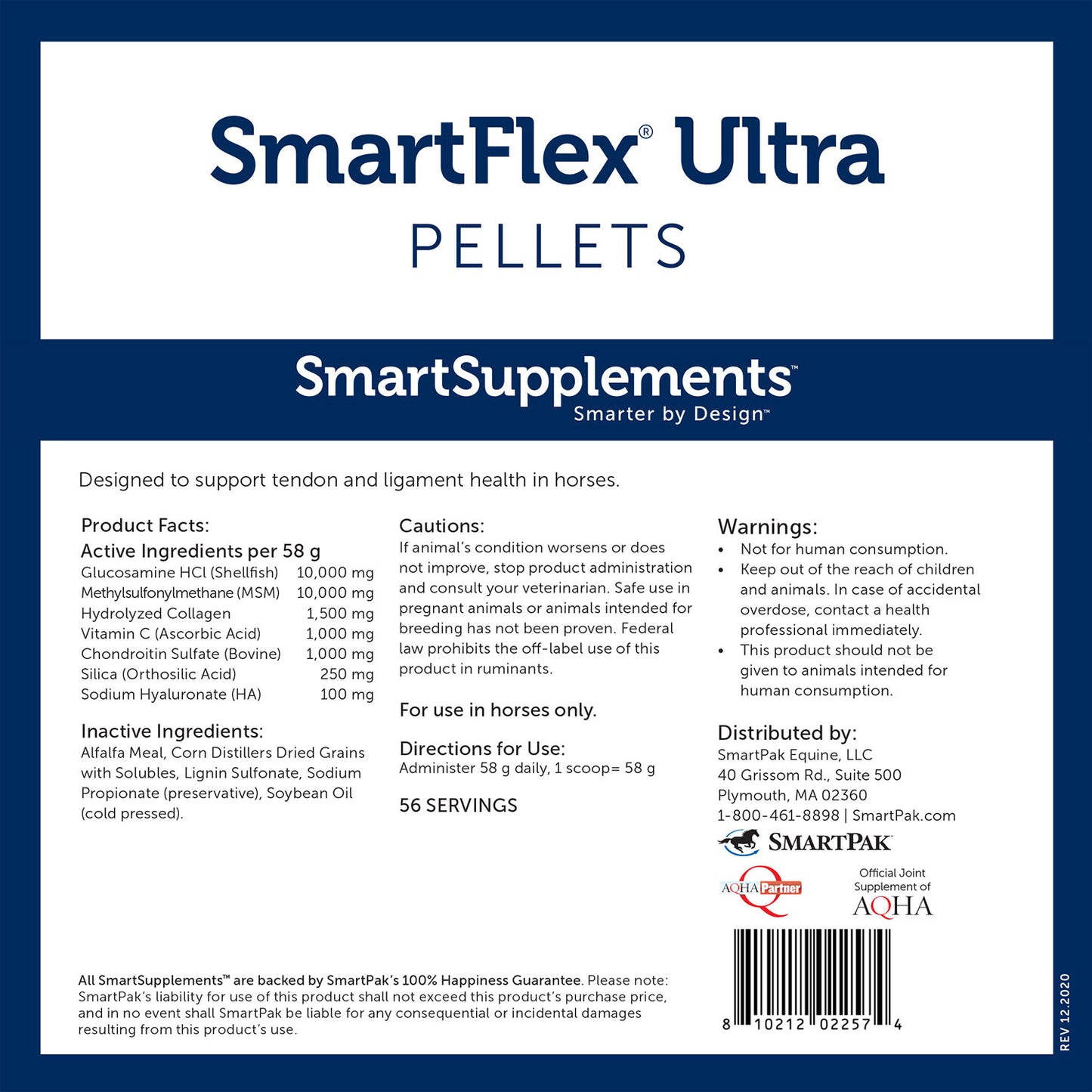 smartequine smartflex ultra pellets, 7.2lbs