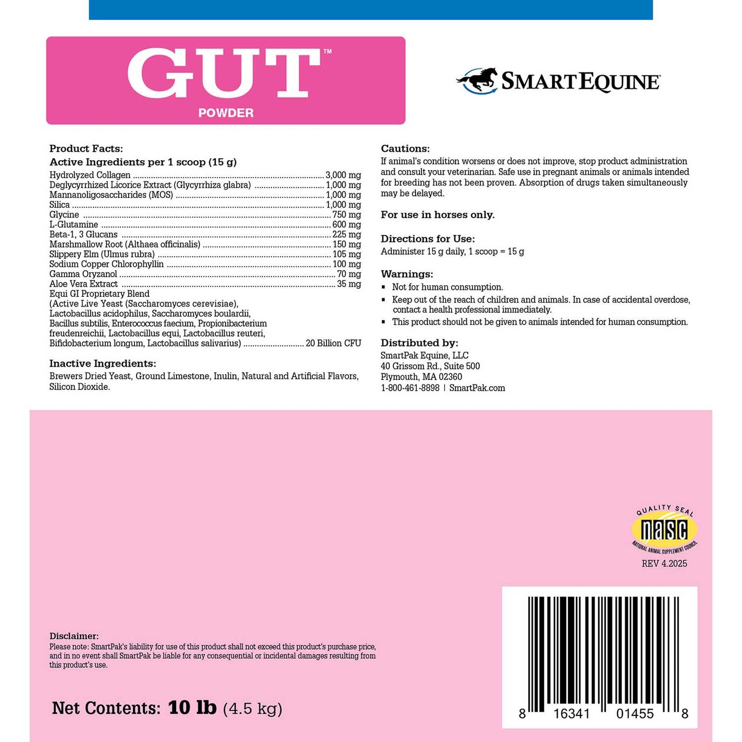 uckele gut powder, 10lbs