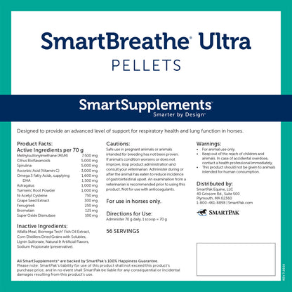 SmartEquine SmartBreathe Ultra Pellets, 8.8lb Bucket