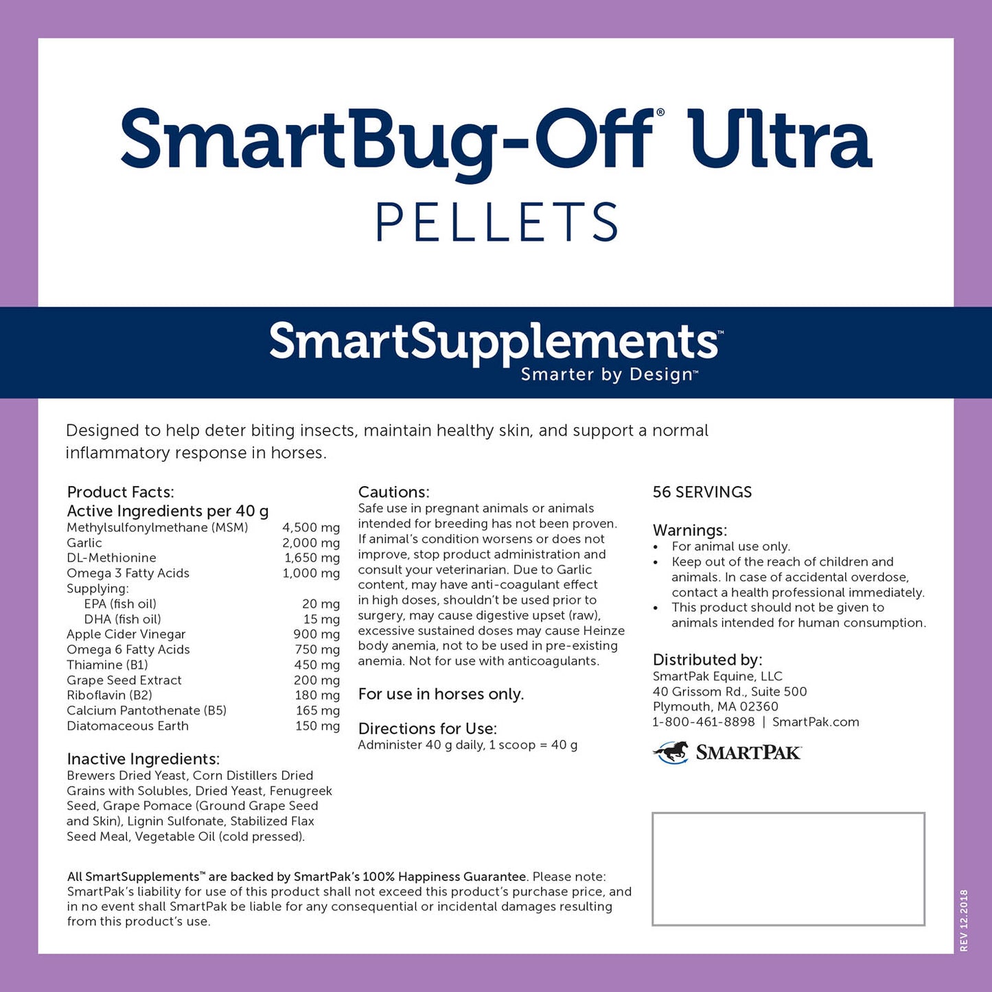 smartequine smartbug-off ultra pellets