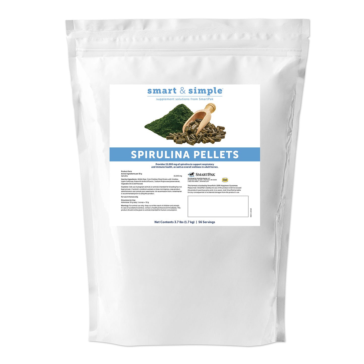 smartequine smart & simple spirulina pellets