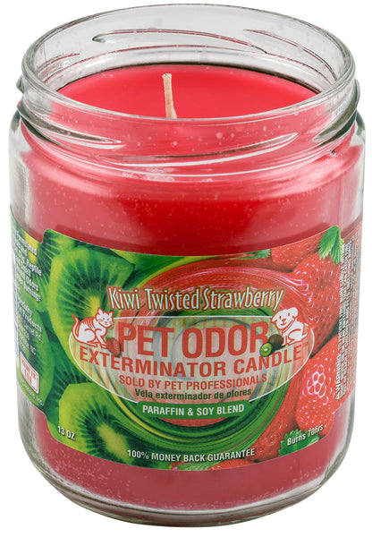 Pet Odor Exterminator Candle, Kiwi Twisted Strawberry, 13 oz