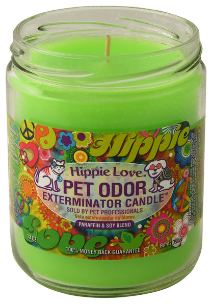 Pet Odor Exterminator Candle, Hippie Love, 13 oz