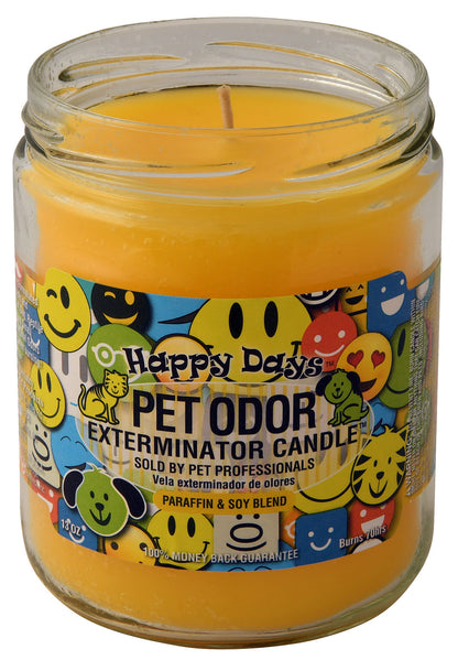 Pet Odor Exterminator Candle, Happy Days, 13 oz