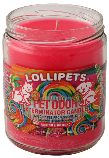 Pet Odor Exterminator Candle, Lollipets, 13 oz