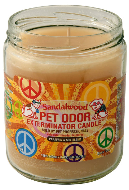 Pet Odor Exterminator Candle, Sandalwood, 13 oz