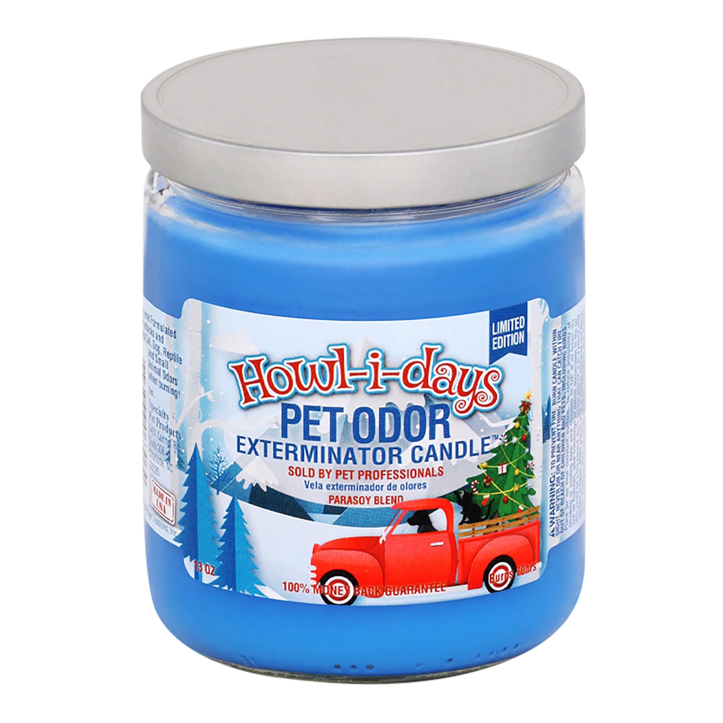 pet odor exterminator candle, howl-i-days, 13 oz