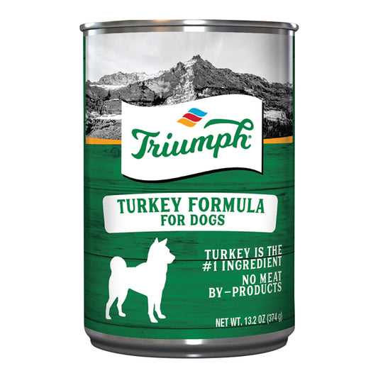 SINGLE Triumph Dog Food, Turkey Formula, 13.2 oz