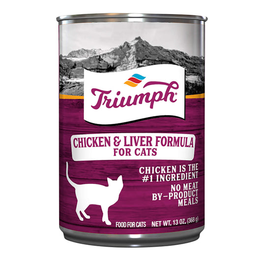 SINGLE Triumph Cat Food, Chicken & LIver Formula, 13 oz