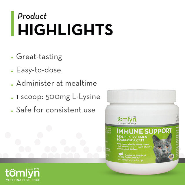 l-lysine powder immune support for cats & kittens