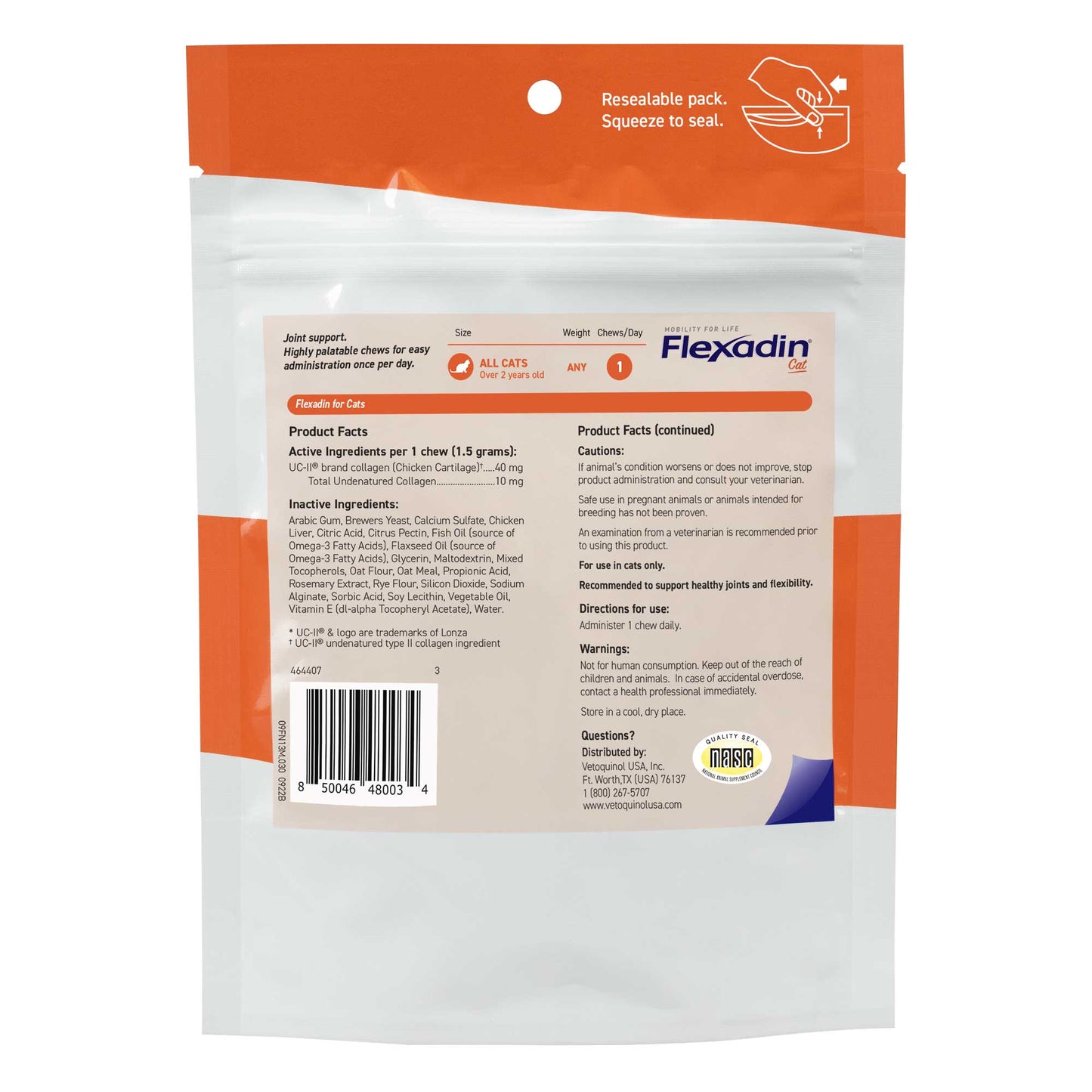 flexadin cat chew 30ct