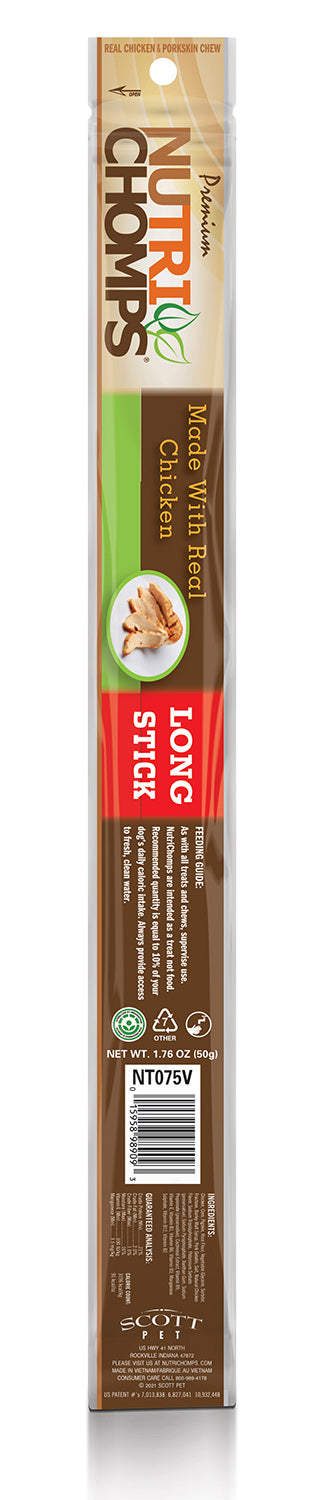 nutrichomps 15” chicken long stick