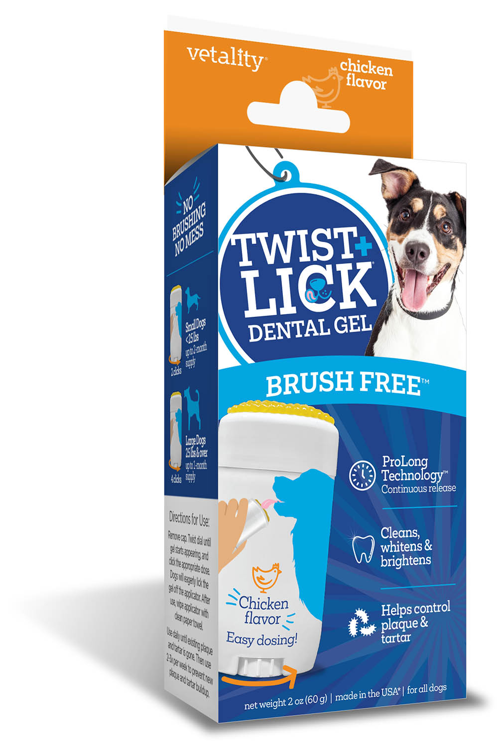 twist & lick oral gel for dogs chicken