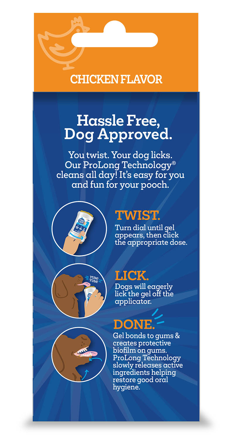 twist & lick oral gel for dogs chicken