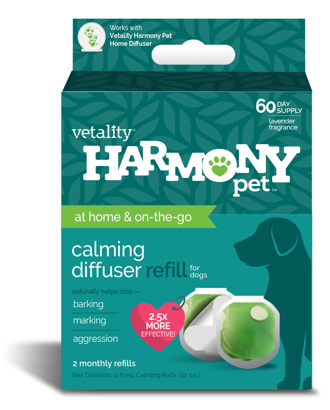 harmony pet calming home diffuser refills for dogs 2ct