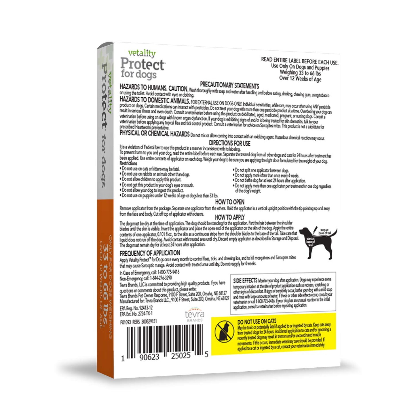 vetality protect for dogs 33-66 lbs